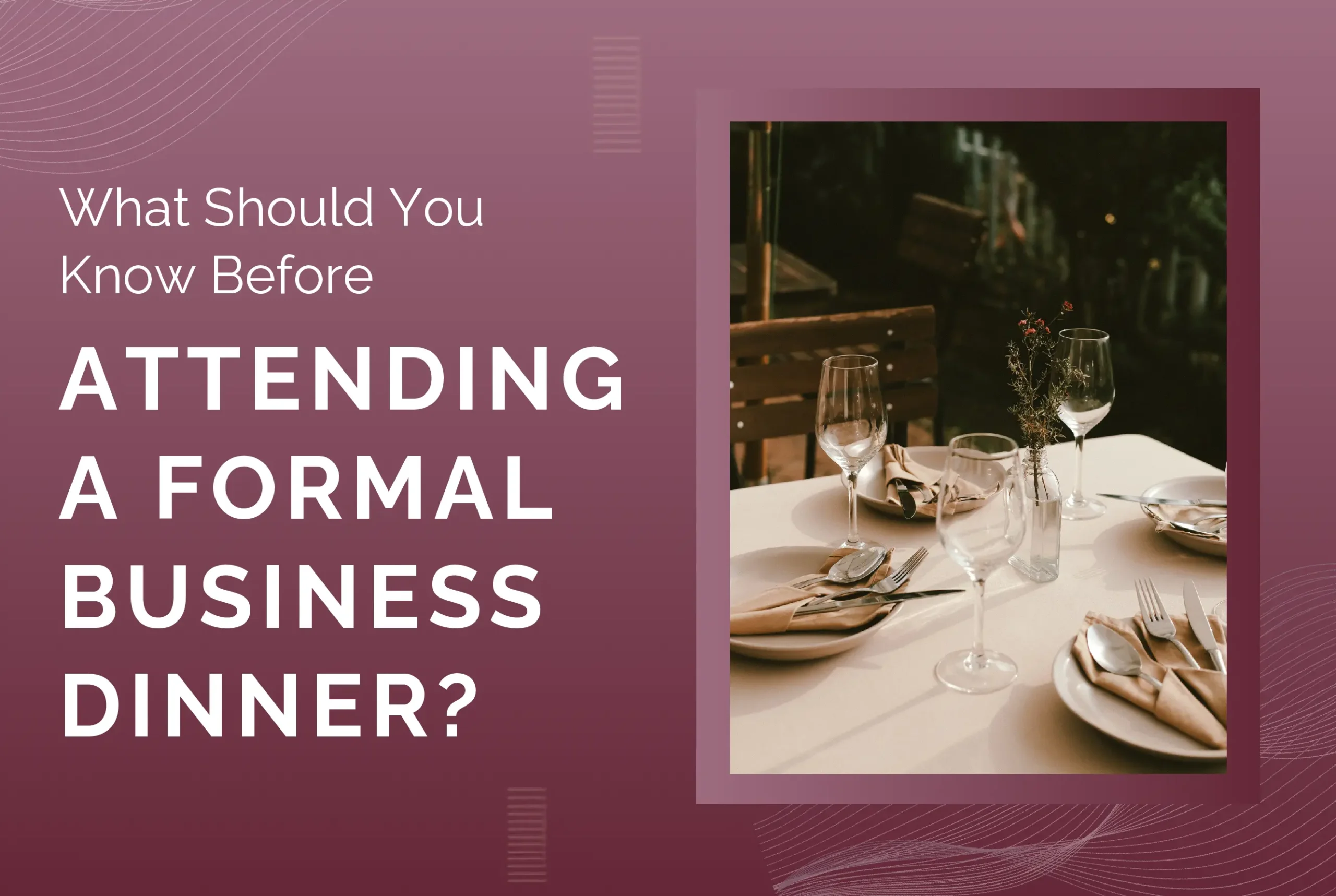 Dining Etiquette